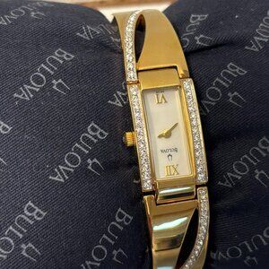 Bulova Women's Crystal Watch 98V28